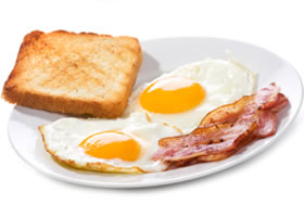 Fried egg and toast